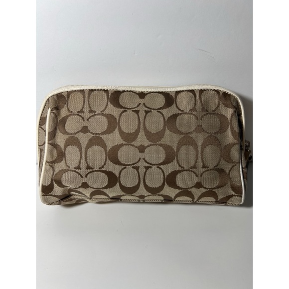 Coach Brown and Cream Cosmetic Bag - Picture 2 of 9
